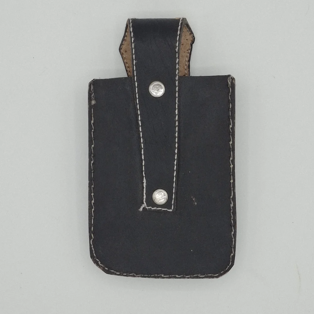 Black and Tan Leather Phone Holster